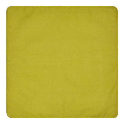 Fusion Plain Dye Ochre Filled Outdoor Cushion
