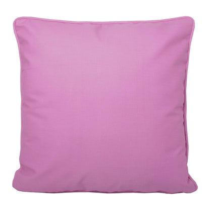 Fusion Plain Dye Pink Filled Outdoor Cushion