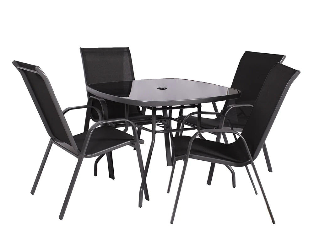 Royalcraft Rio 4 Seater Stacking Dining Set