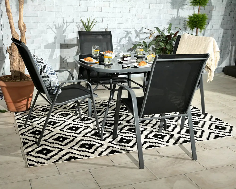 Royalcraft Rio 4 Seater Stacking Dining Set