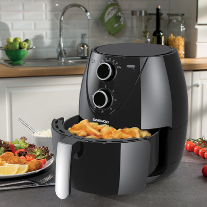 Daewoo 4L Single Pot Black Air Fryer