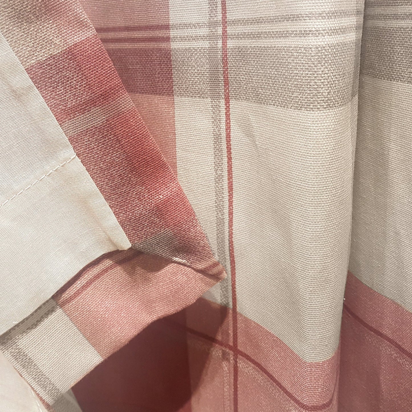 Fusion Balmoral Blush Check Curtains
