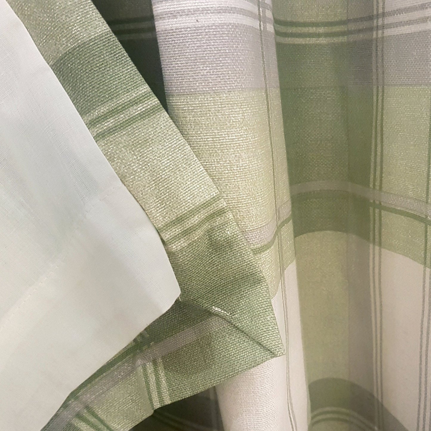 Fusion Balmoral Green Check Curtains