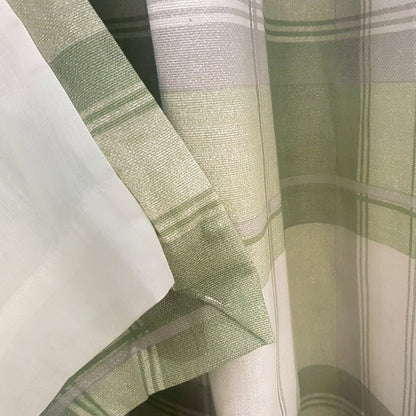 Fusion Balmoral Green Check Curtains