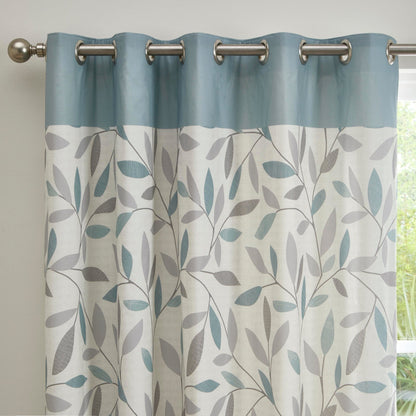 Fusion Beechwood Duck Egg Eyelet Curtains