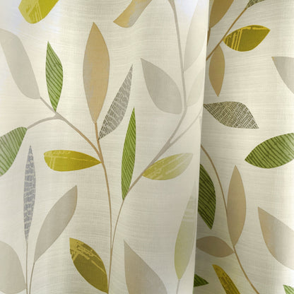 Fusion Beechwood Green Eyelet Curtains