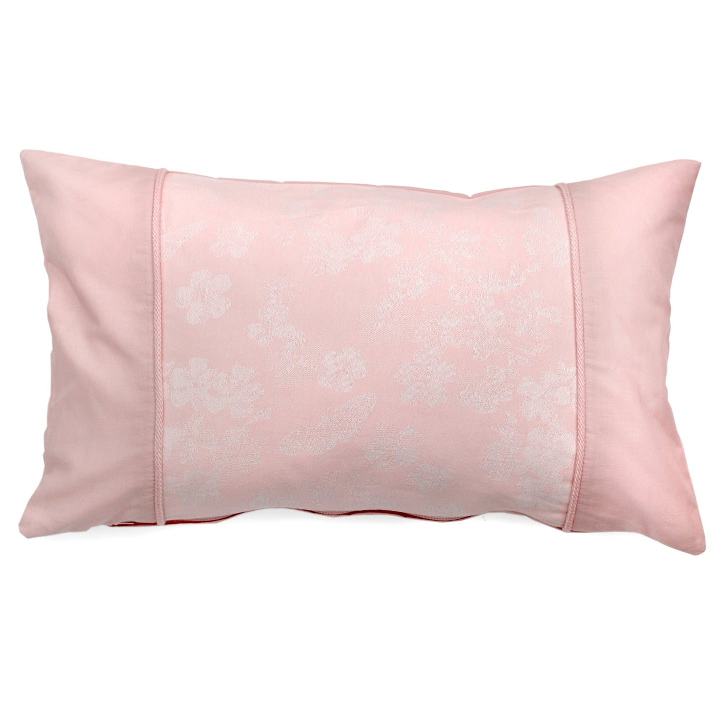 Dreams & Drapes Blush Woven Blossom Cushion Cover