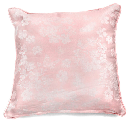 Dreams & Drapes Blush Woven Blossom Cushion Cover