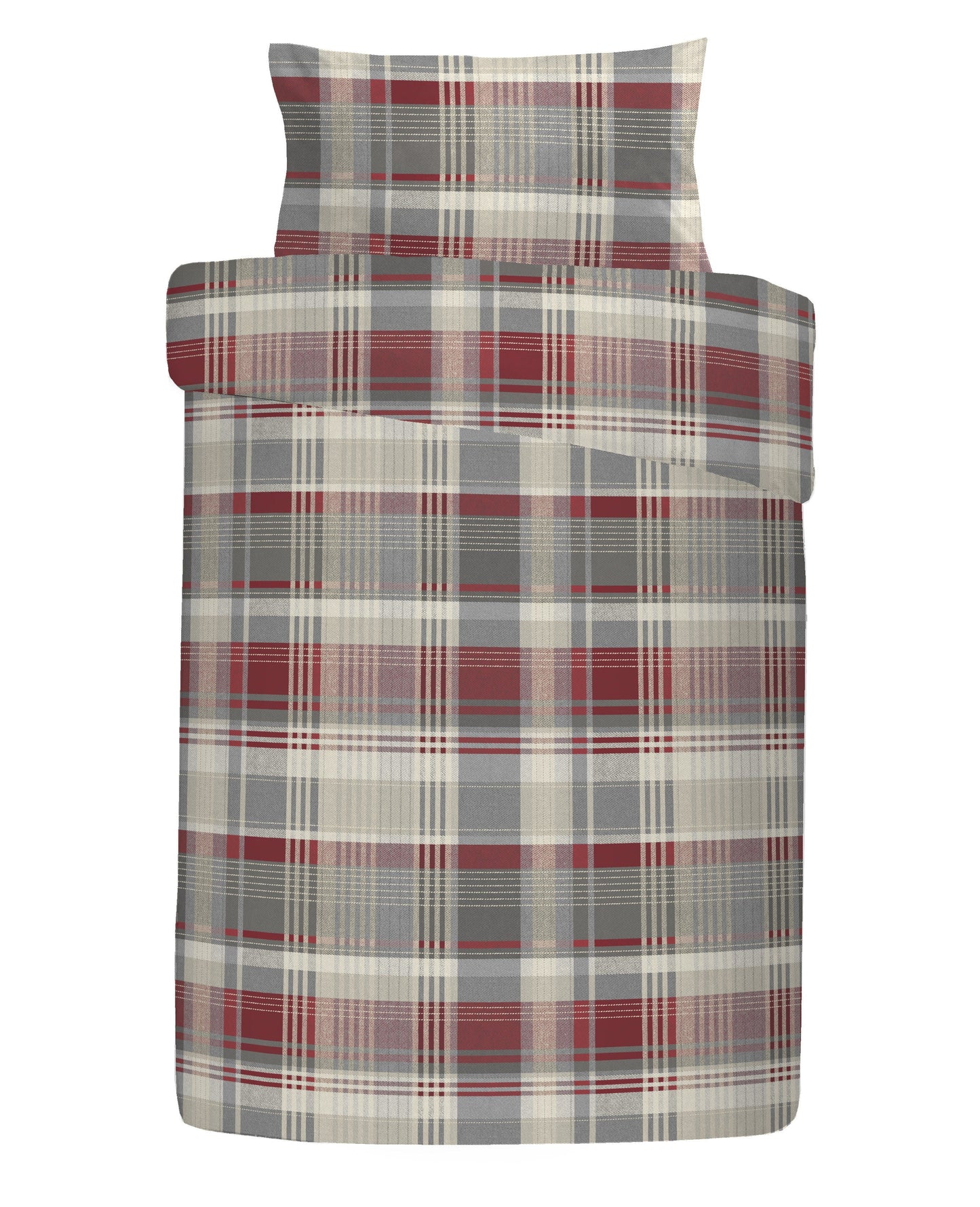 Appletree Hygge Connolly Red Duvet Cover Set