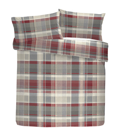 Appletree Hygge Connolly Red Duvet Cover Set