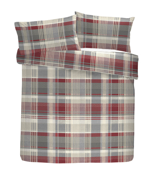 Appletree Hygge Connolly Red Duvet Cover Set