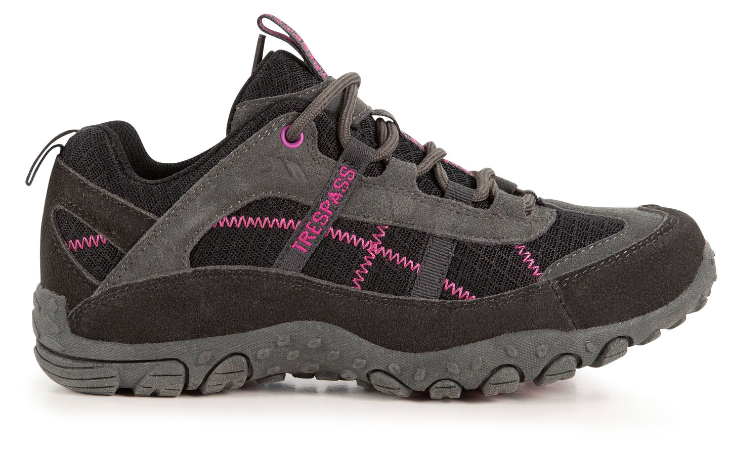 Trespass Women's Black and Fuschia Fell Walking Shoes