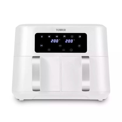 Tower Vortx 8.5L White Dual Basket Air Fryer