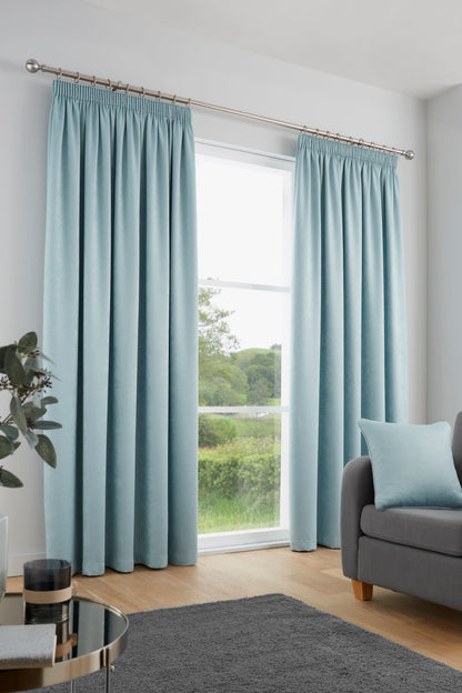 Fusion Galaxy Duck Egg Dim Out Curtains
