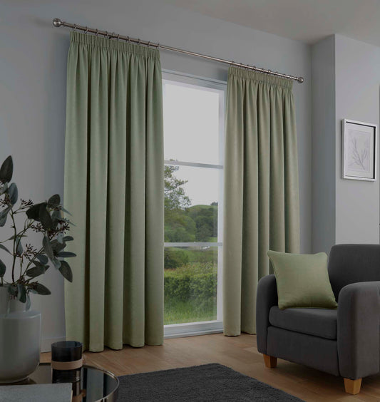 Fusion Galaxy Green Dim Out Curtains