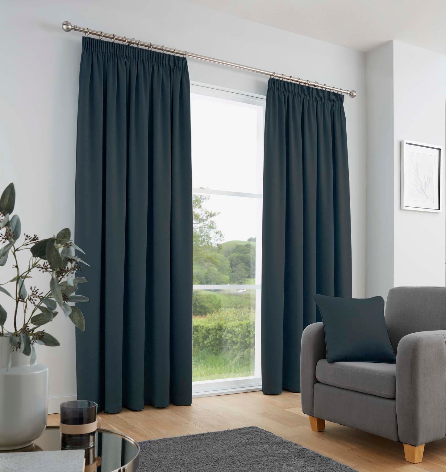 Fusion Galaxy Navy Dim Out Curtains