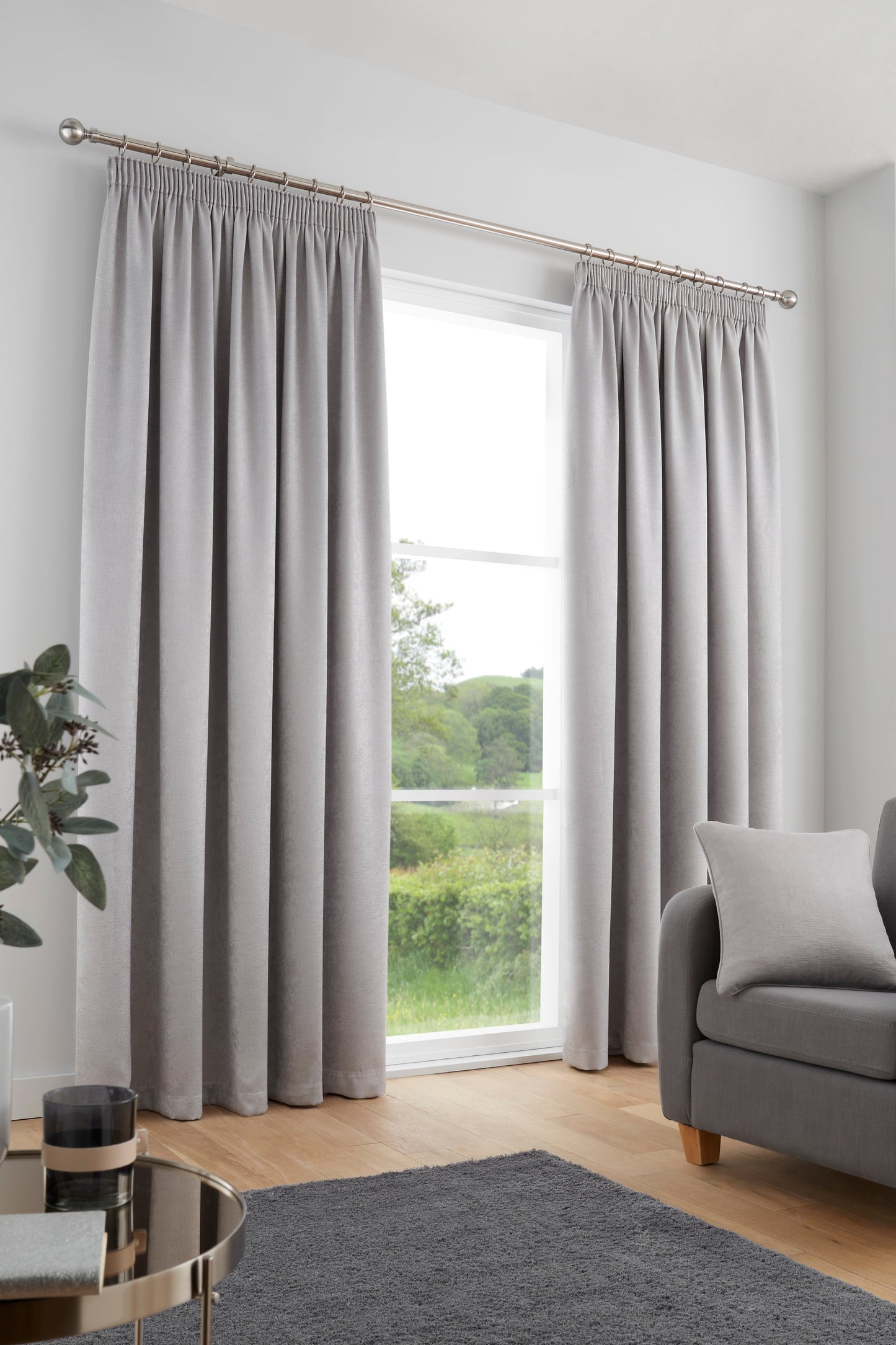Fusion Galaxy Silver Dim Out Curtains