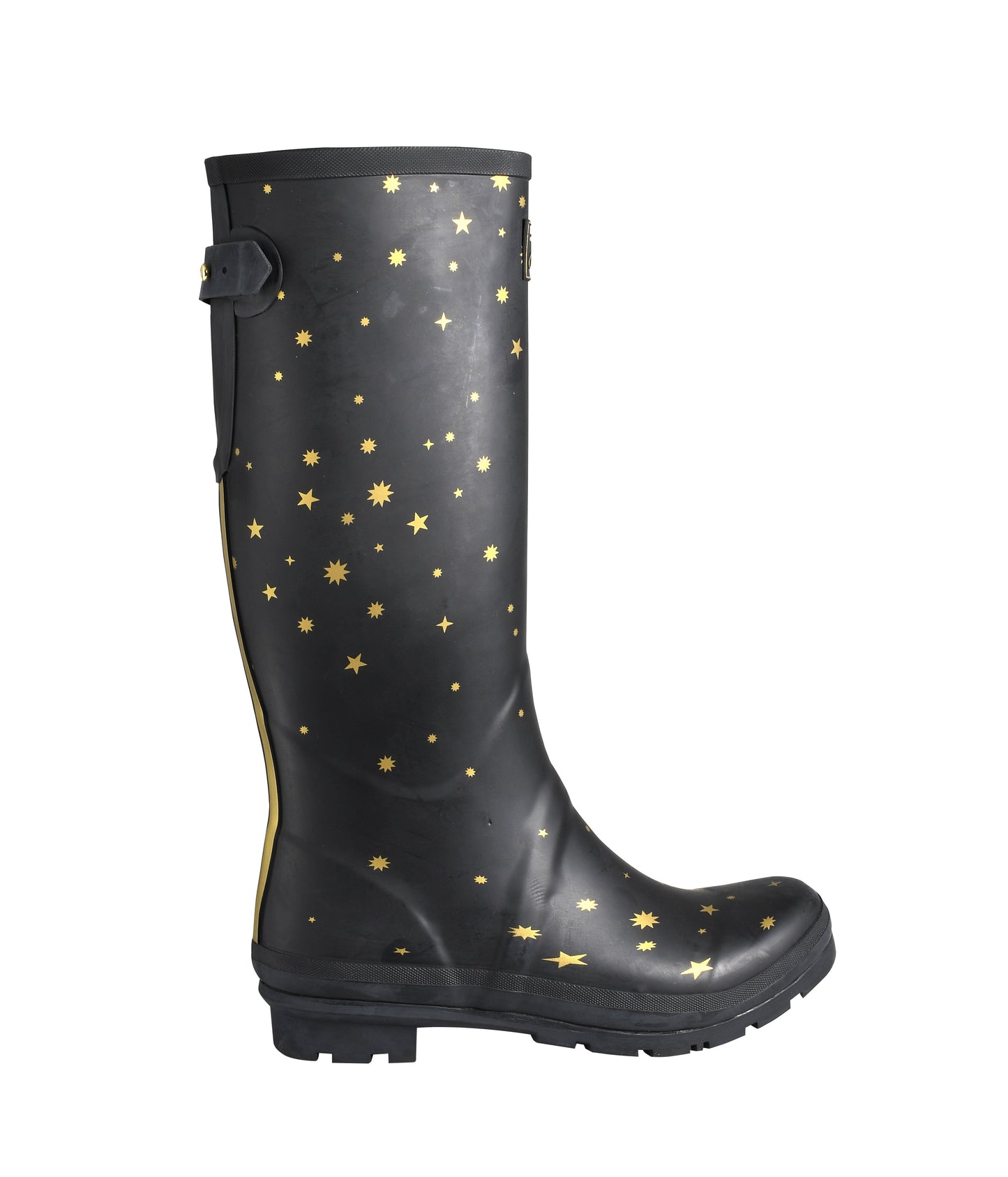Joules Women's Long Black Star Wellies