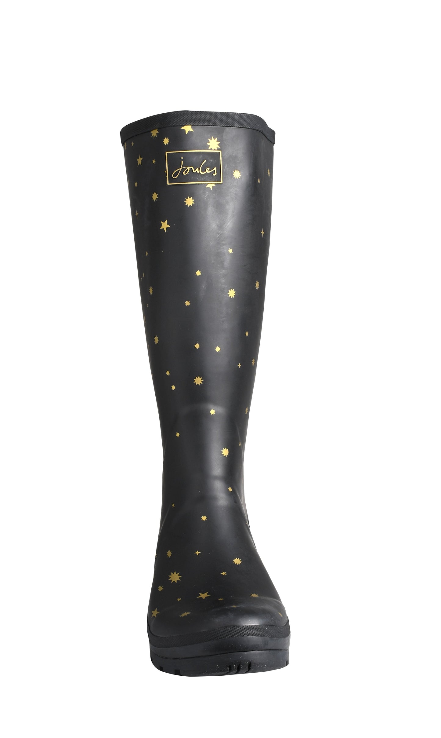 Joules Women's Long Black Star Wellies