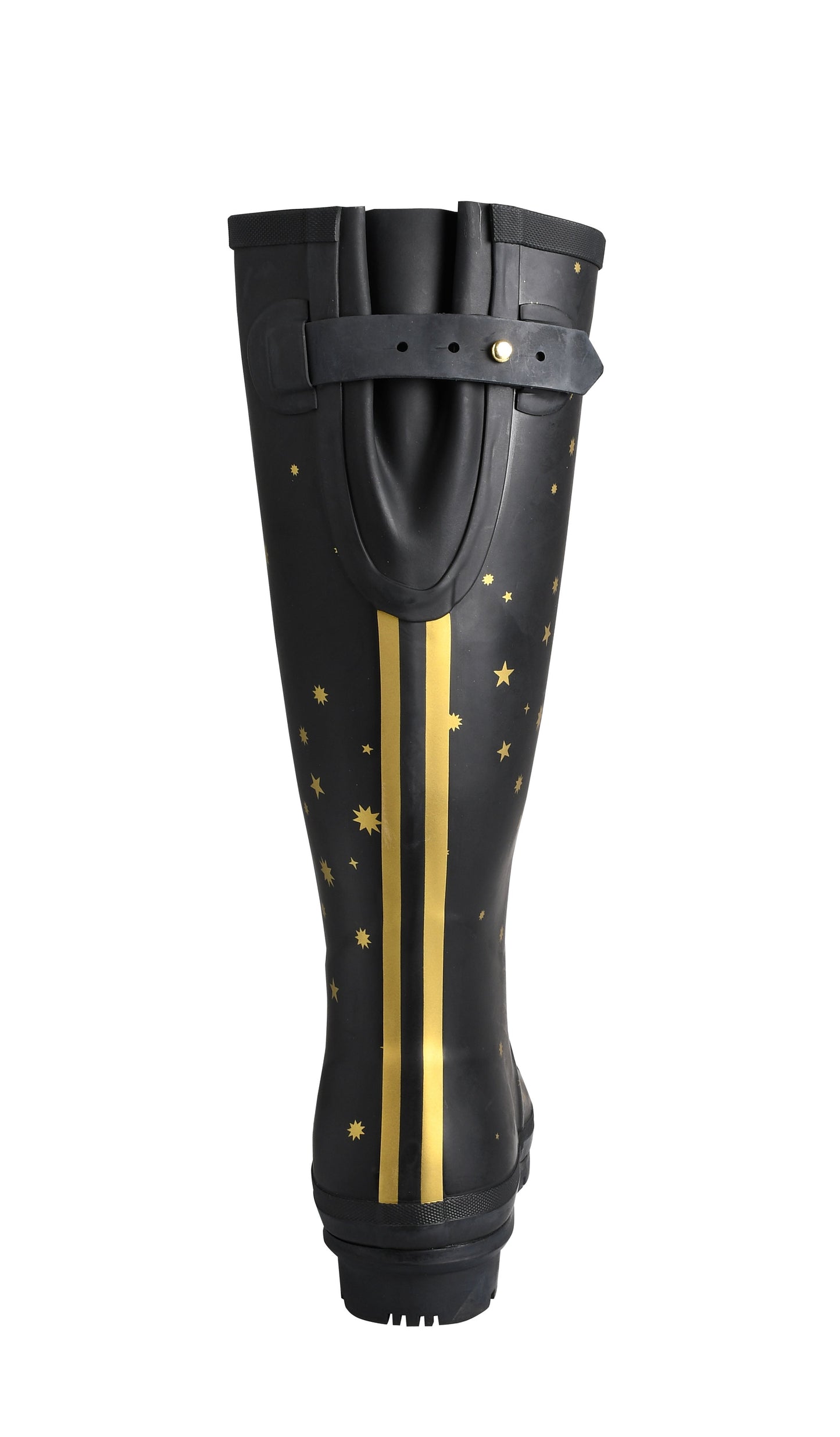 Joules Women's Long Black Star Wellies