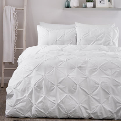 Serene Lara White Duvet Cover Set