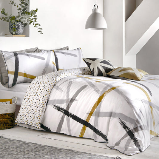 Appletree Style Leda Grey Duvet Cover Set