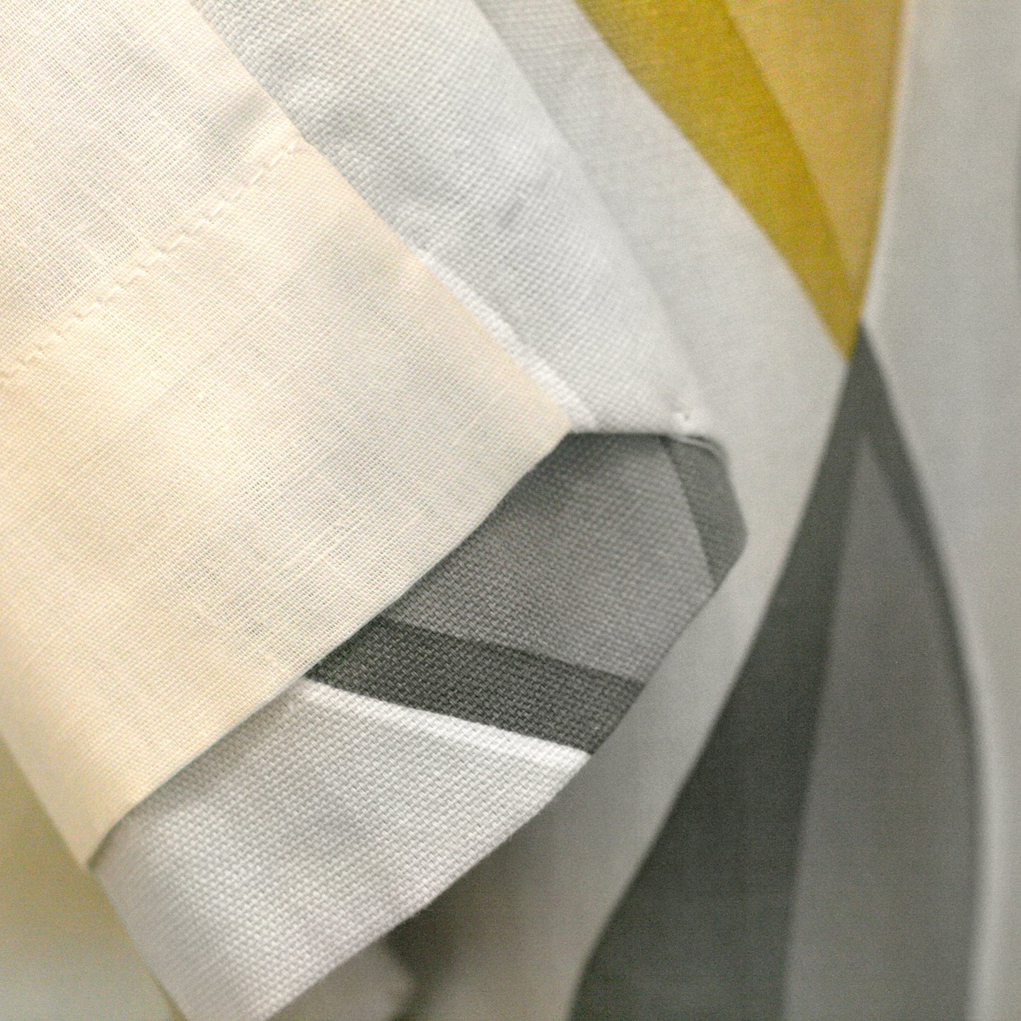 Fusion Lennox Grey and Yellow Eyelet Curtains