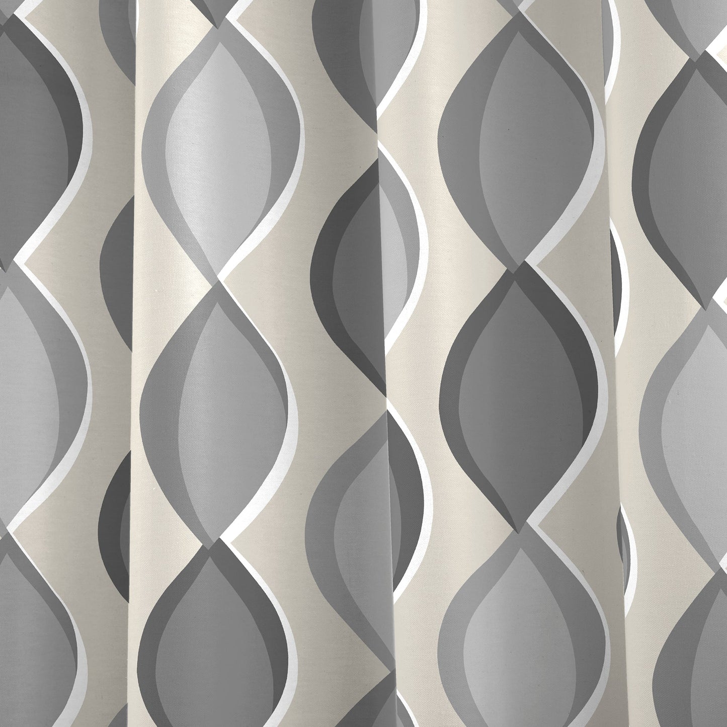 Fusion Lennox Grey Eyelet Curtains