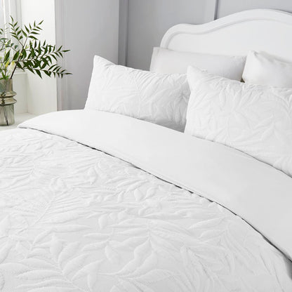 Serene Luana White Duvet Cover Set