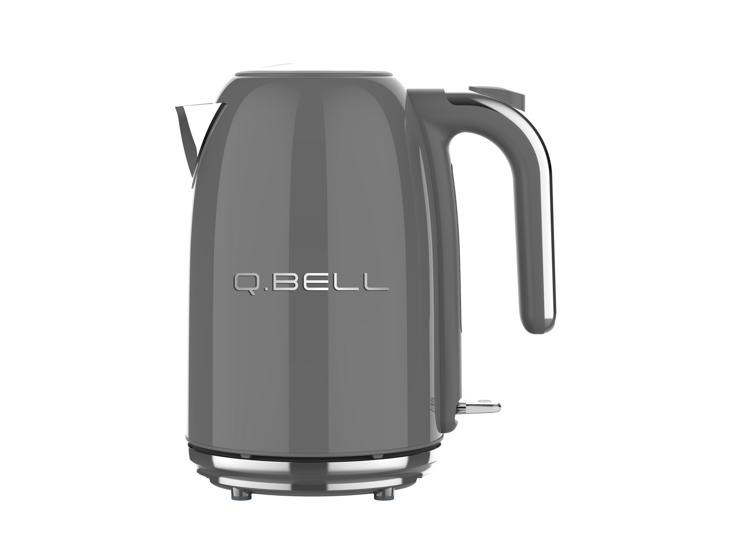 Q Bell Grey Kettle and Toaster Set