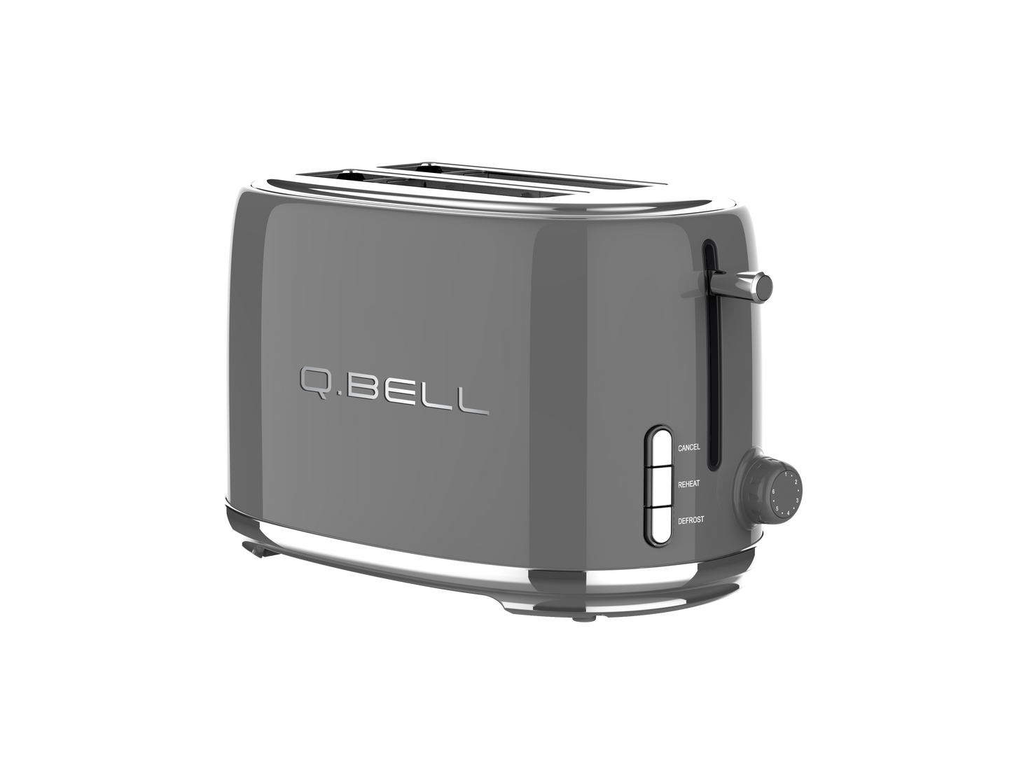 Q Bell Grey Kettle and Toaster Set