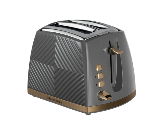 Russell Hobbs Grey Groove 2 Slice Toaster