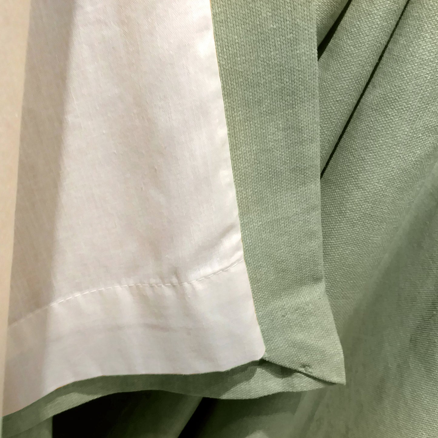Fusion Sorbonne Green Eyelet Curtains