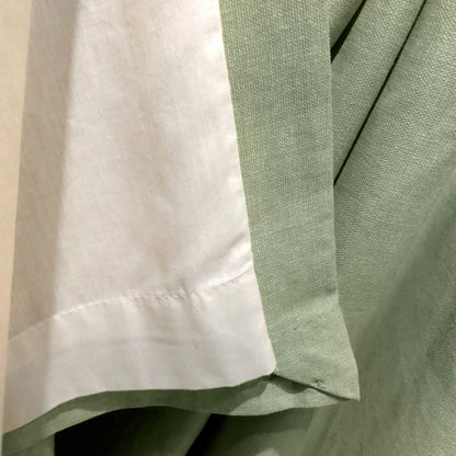 Fusion Sorbonne Green Eyelet Curtains