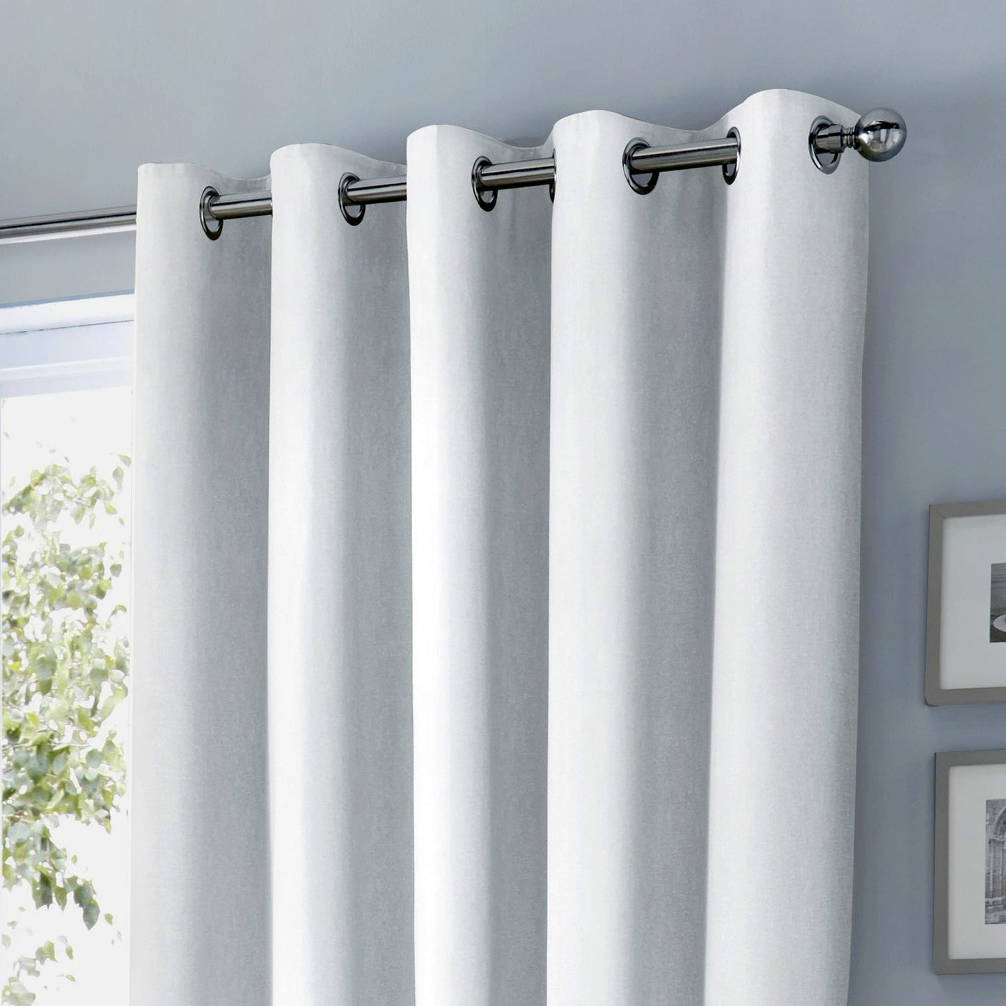 Fusion Sorbonne White Eyelet Curtains