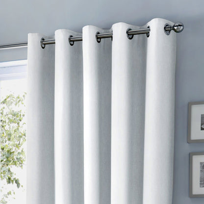 Fusion Sorbonne White Eyelet Curtains