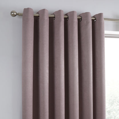 Fusion Strata Blush Eyelet Curtains