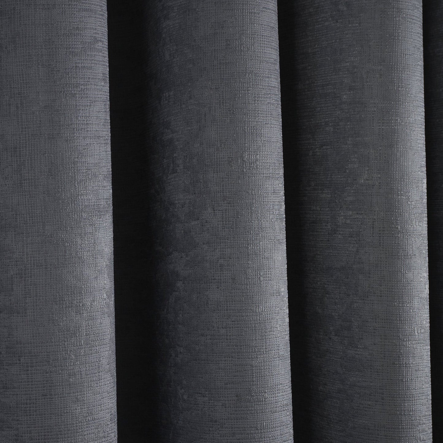 Fusion Strata Charcoal Eyelet Curtains