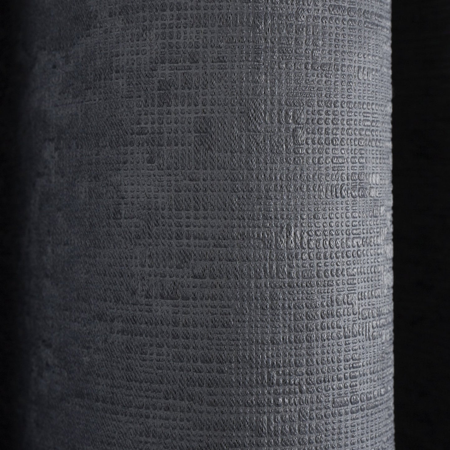 Fusion Strata Charcoal Eyelet Curtains
