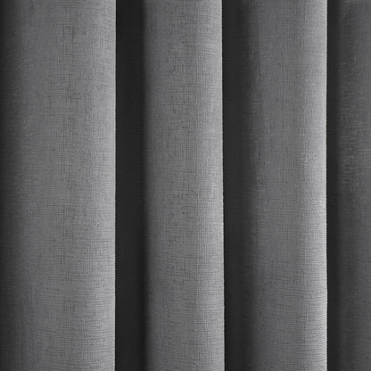 Fusion Strata Silver Eyelet Curtains