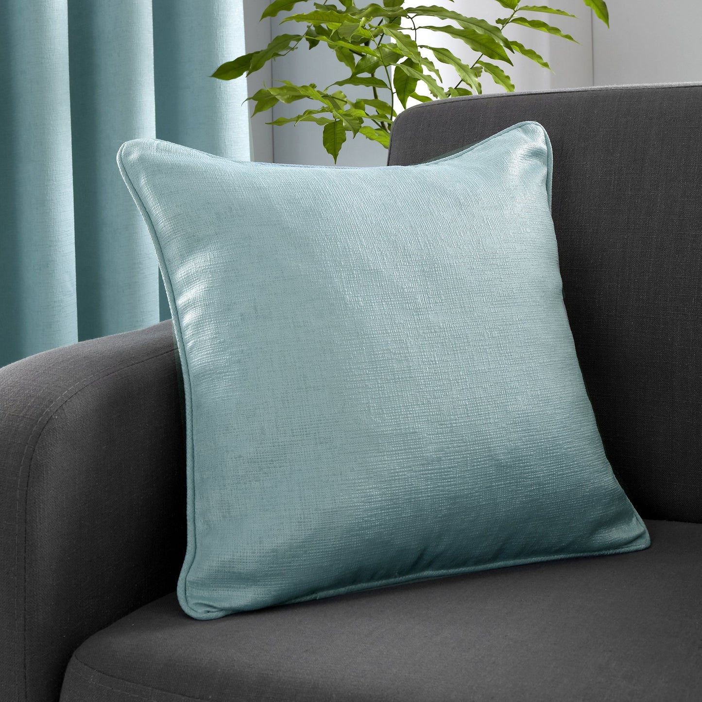 Fusion Strata Duck Egg Cushion Cover