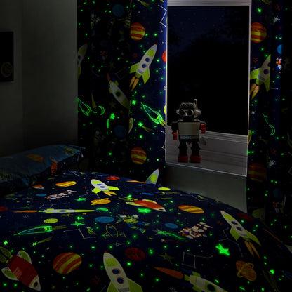 Bedlam Supersonic Blue Curtains