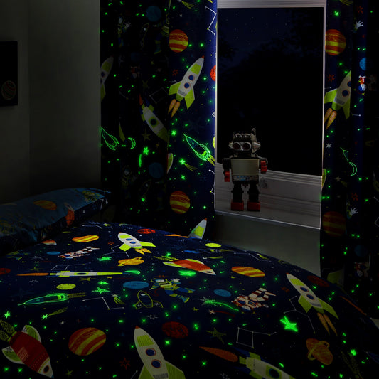 Bedlam Supersonic Blue Curtains