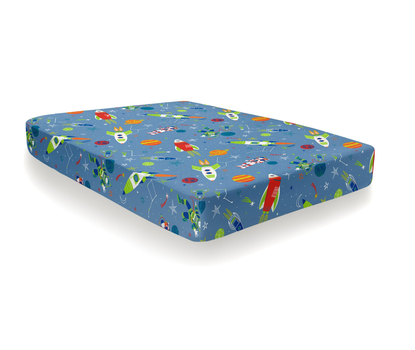 Bedlam Supersonic Blue Fitted Sheet