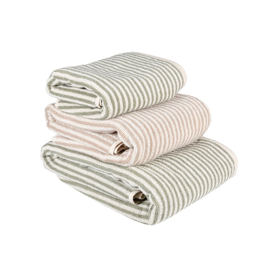 Yarn Dye Natural Stripe Towel