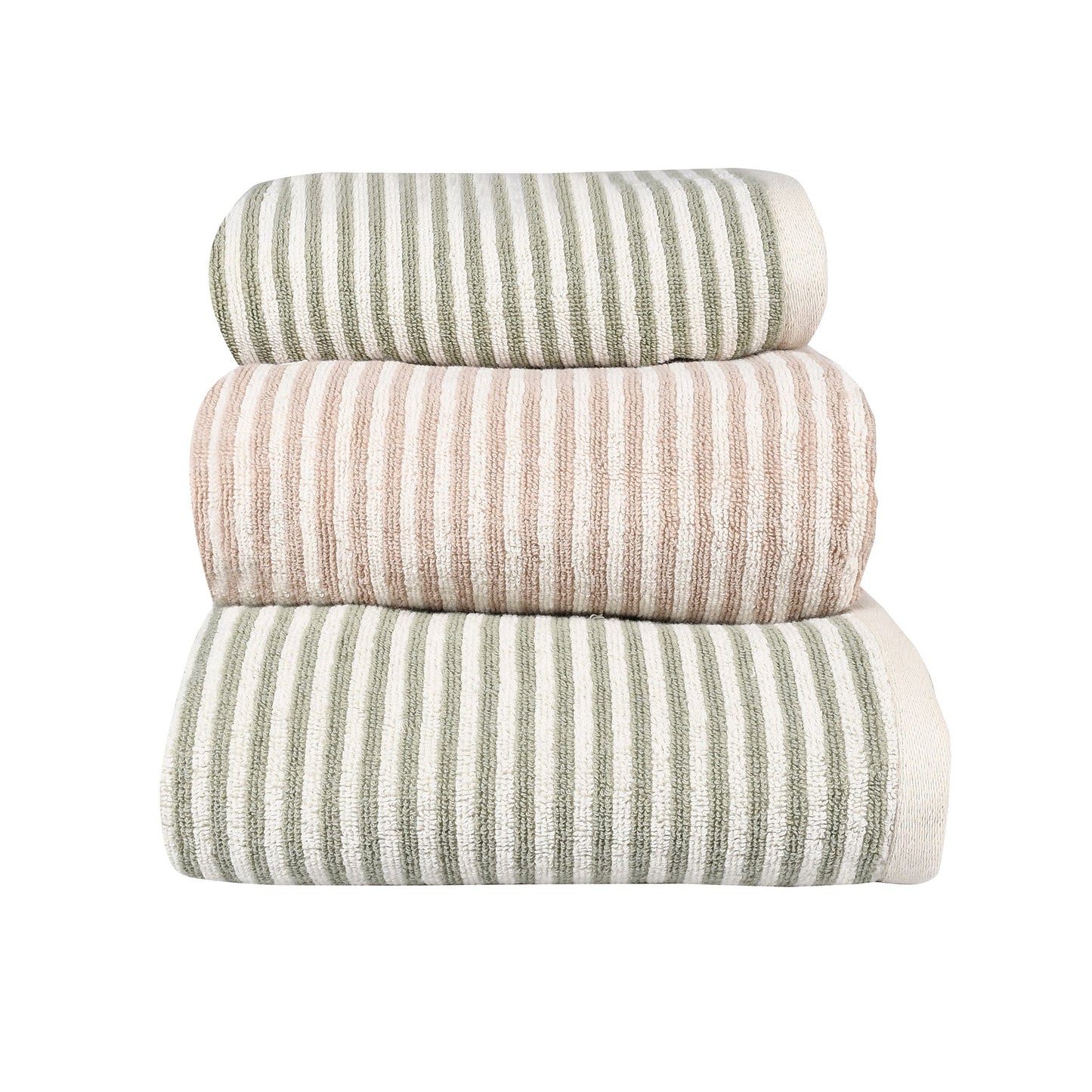 Yarn Dye Natural Stripe Towel