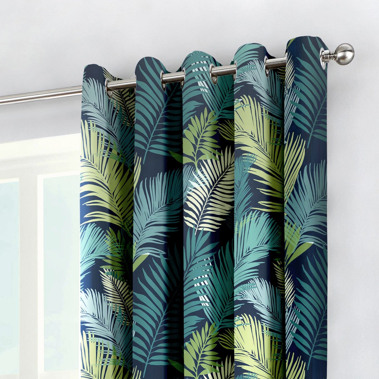 Fusion Tropical Multicoloured Eyelet Curtains