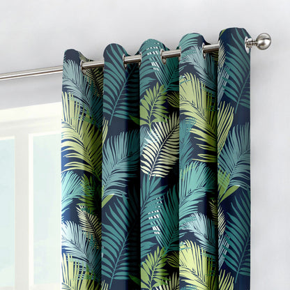 Fusion Tropical Multicoloured Eyelet Curtains