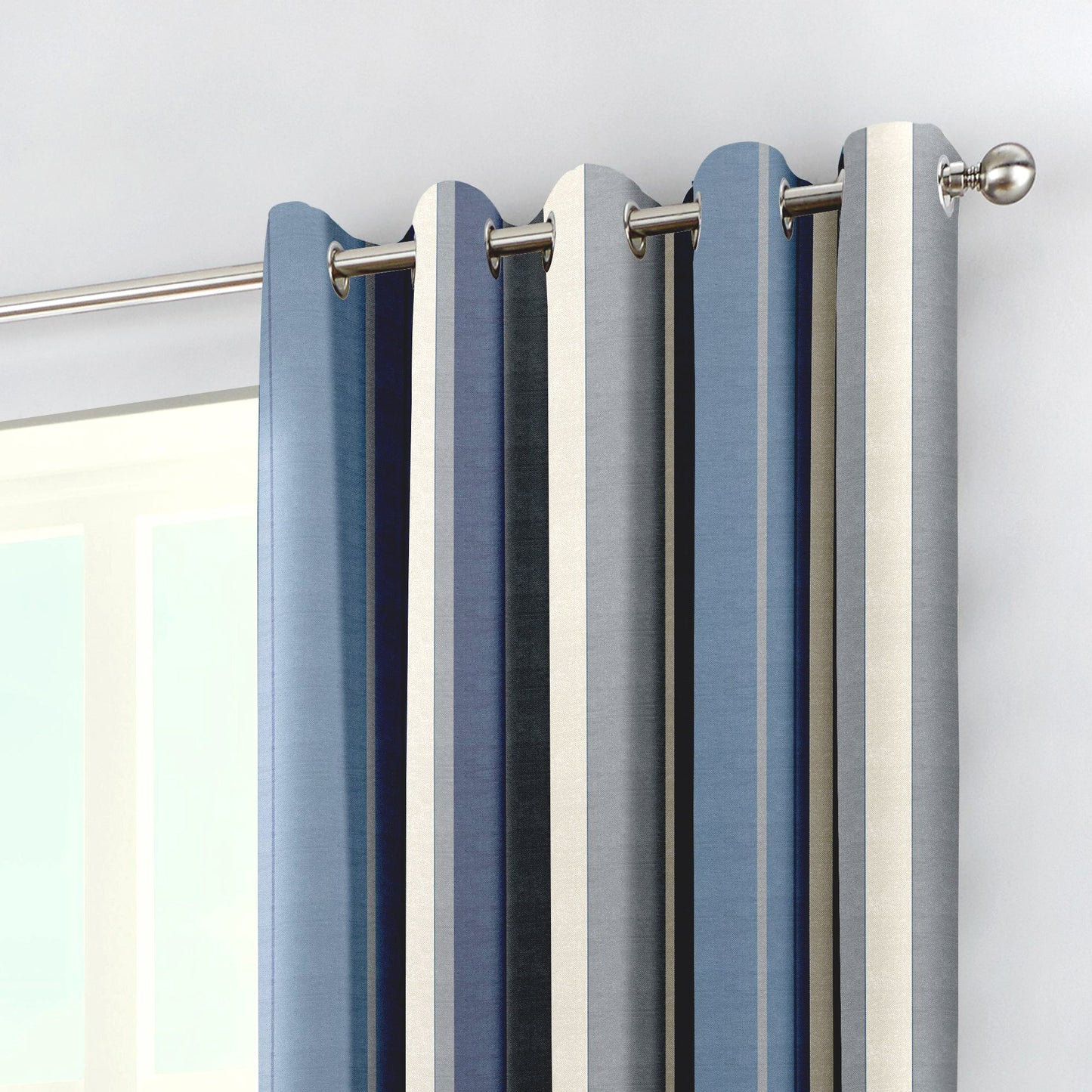 Fusion Whitworth Blue Curtains